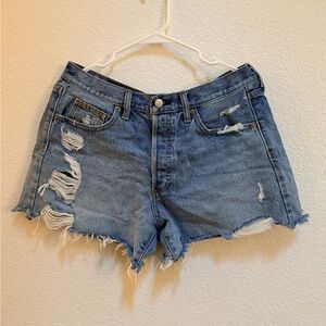 Universal Thread Blue Distressed Jean Shorts
